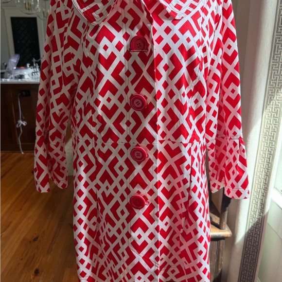 Eden Court Red Geometric Jacket - Picture 2 of 9